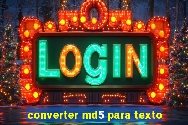 converter md5 para texto